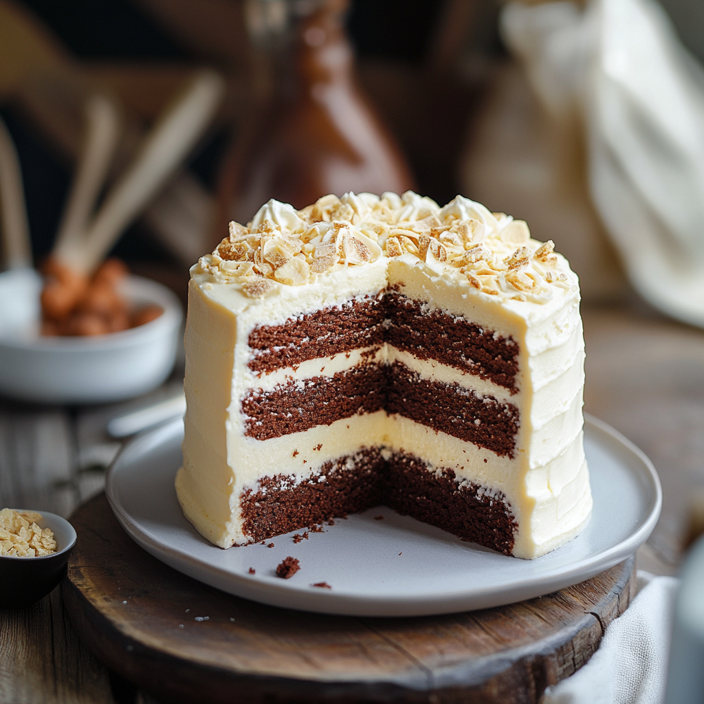 Cake au chocolat blanc