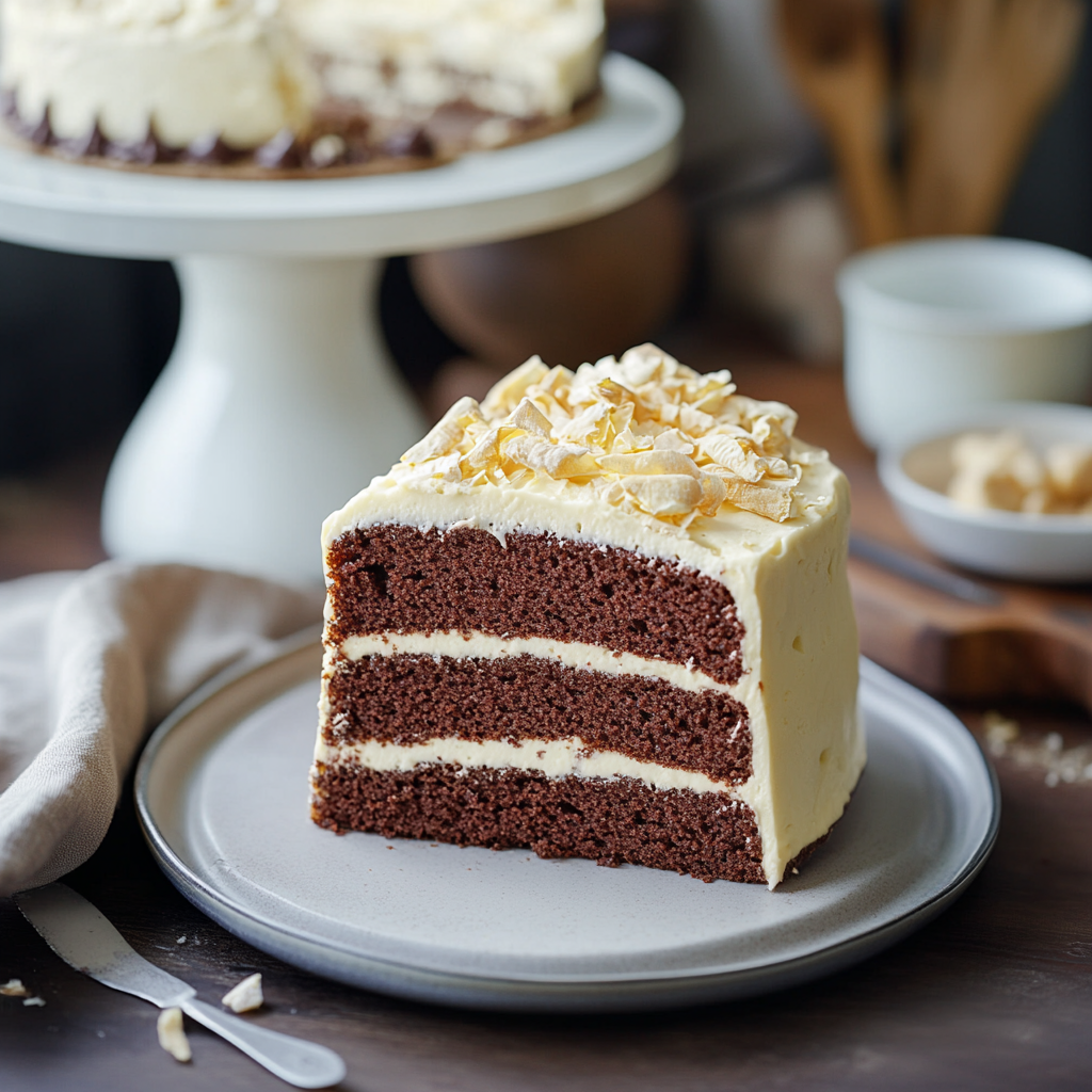 Cake au chocolat blanc