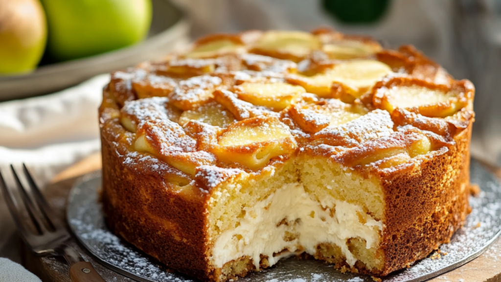 Cake pomme cannelle et spéculoos depuis recettemoderne