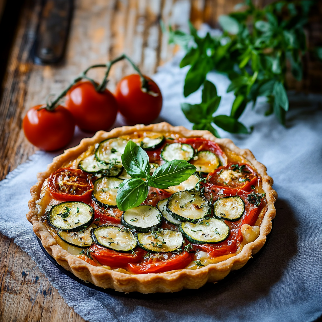 Tarte aux courgettes depuis recettemoderne