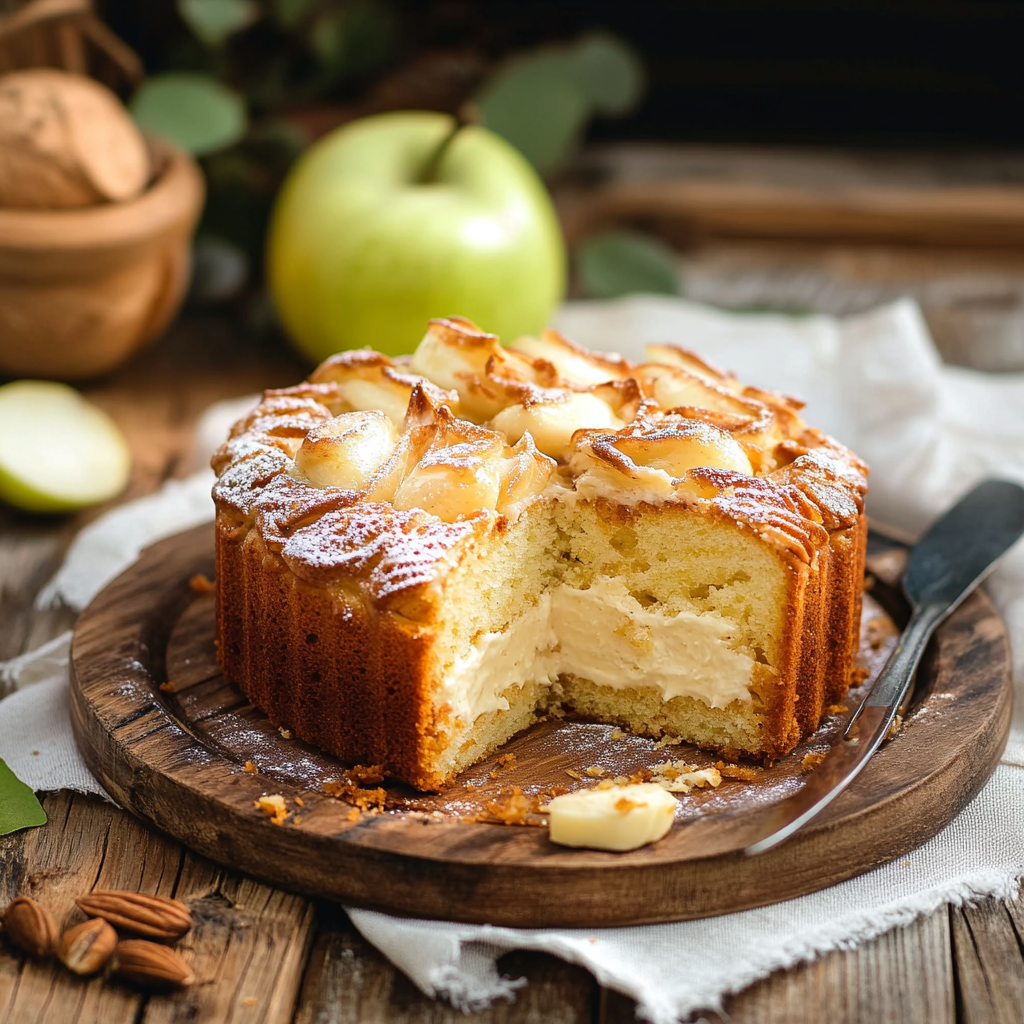 Cake pomme cannelle et spéculoos depuis recettemoderne