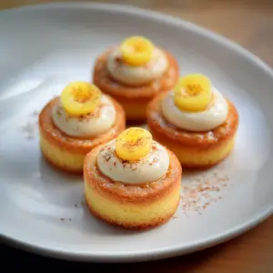 Financiers noisette curd citron depuis recettemoderne