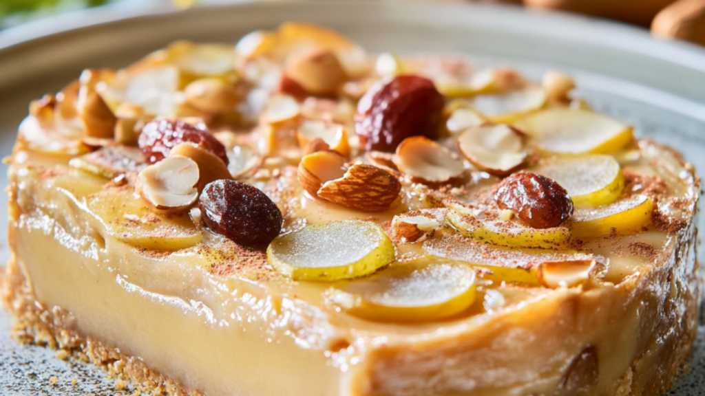 Terrine poires et crème d'amandes depuis recettemoderne