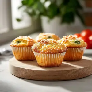 Muffins salés pour le petit-déjeuner depuis recettemoderne