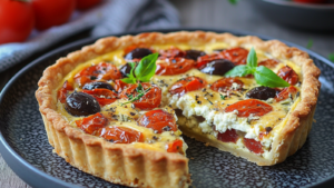 Quiche à la feta et Tomates Confites depuis recettemoderne