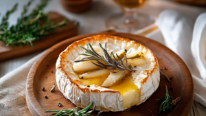 Camembert rôti au miel et romarin depuis recettemoderne