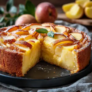 Gâteau éponge aux pommes depuis recettemoderne