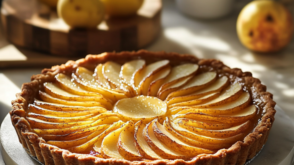 Tarte fine aux pommes depuis recettemoderne