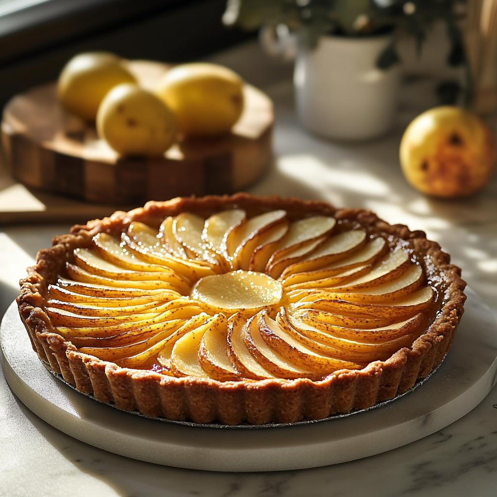 Tarte fine aux pommes depuis recettemoderne