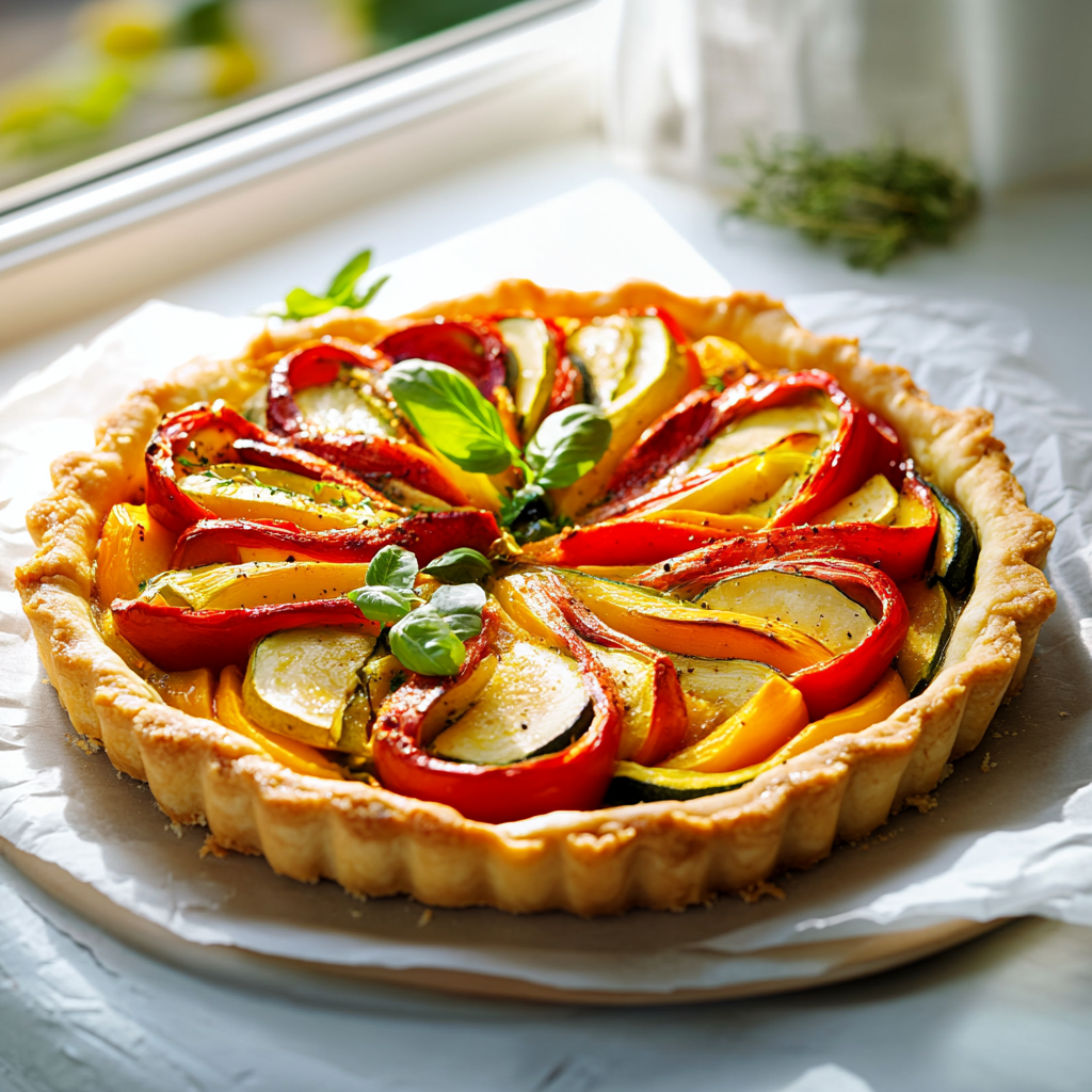 Tarte aux légumes d'été depuis recettemoderne