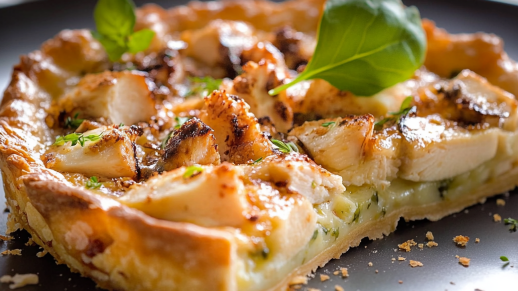 Tarte au poulet crémeuse depuis recettemoderne