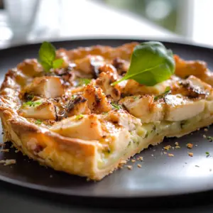 Tarte au poulet crémeuse depuis recettemoderne