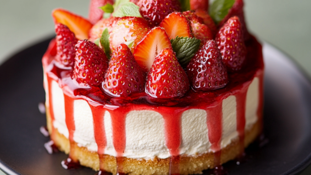 Gâteau aux Fraises depuis recettemoderne