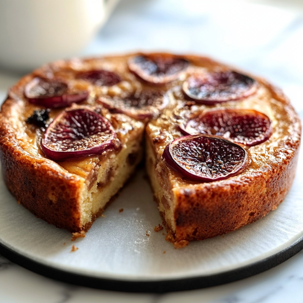 Financier Géant aux Figues: Recette Moelleuse et Savoureuse