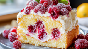 Cake Mascarpone Framboises Citron