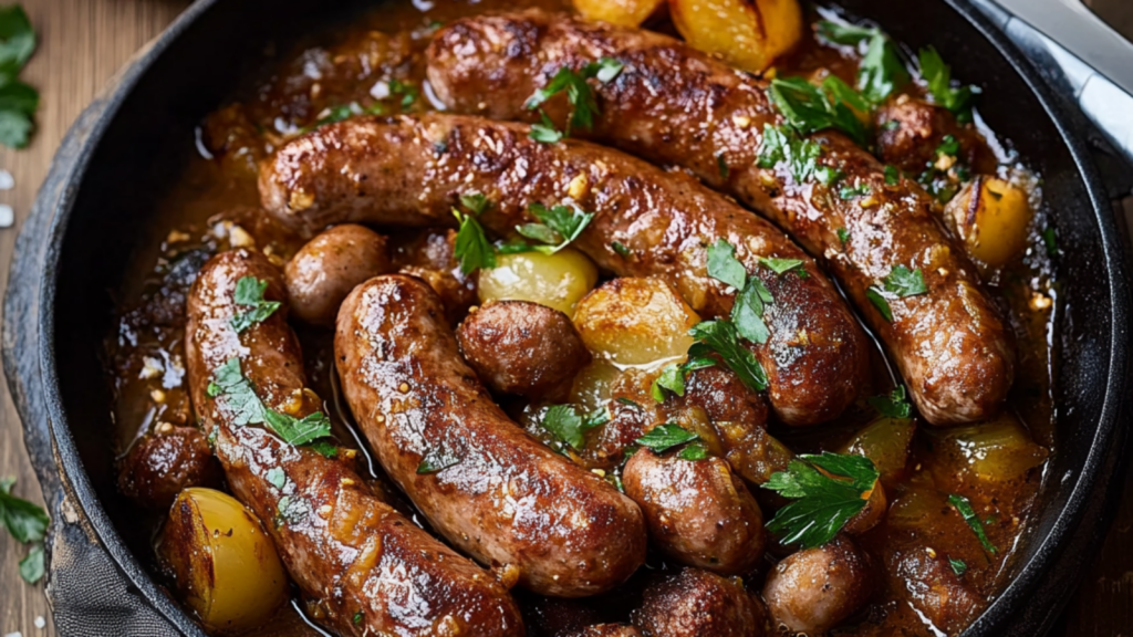 SAUCISSE DE TOULOUSE POÊLÉE depuis recettemoderne