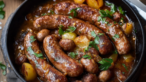 SAUCISSE DE TOULOUSE POÊLÉE depuis recettemoderne