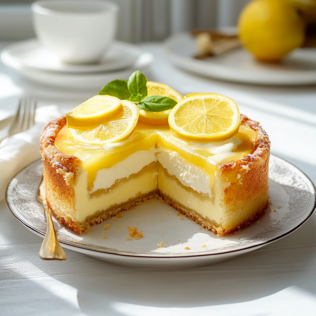 Gâteau au fromage blanc et citron depuis recettemodern