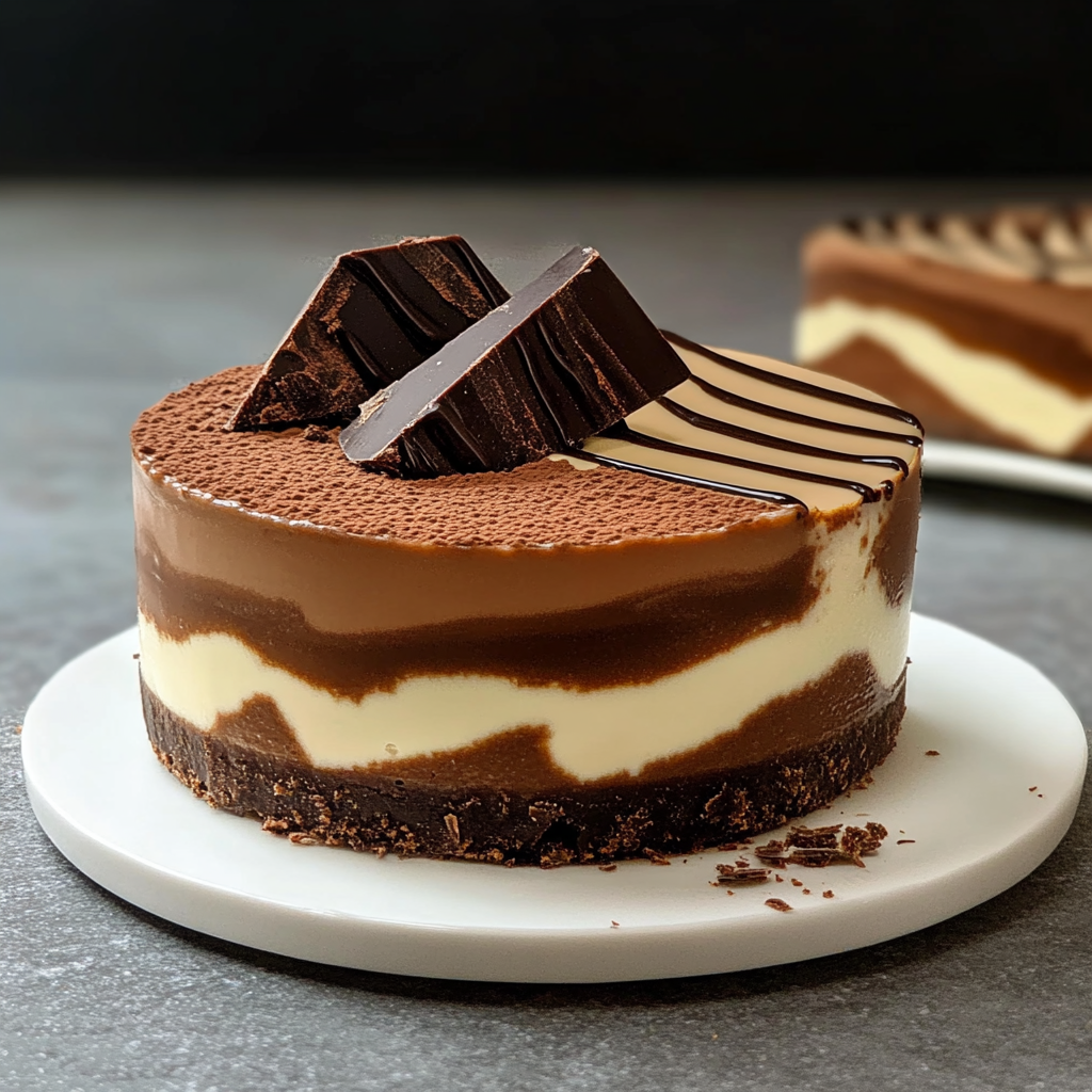 Mousse Zébrée aux Deux Chocolats