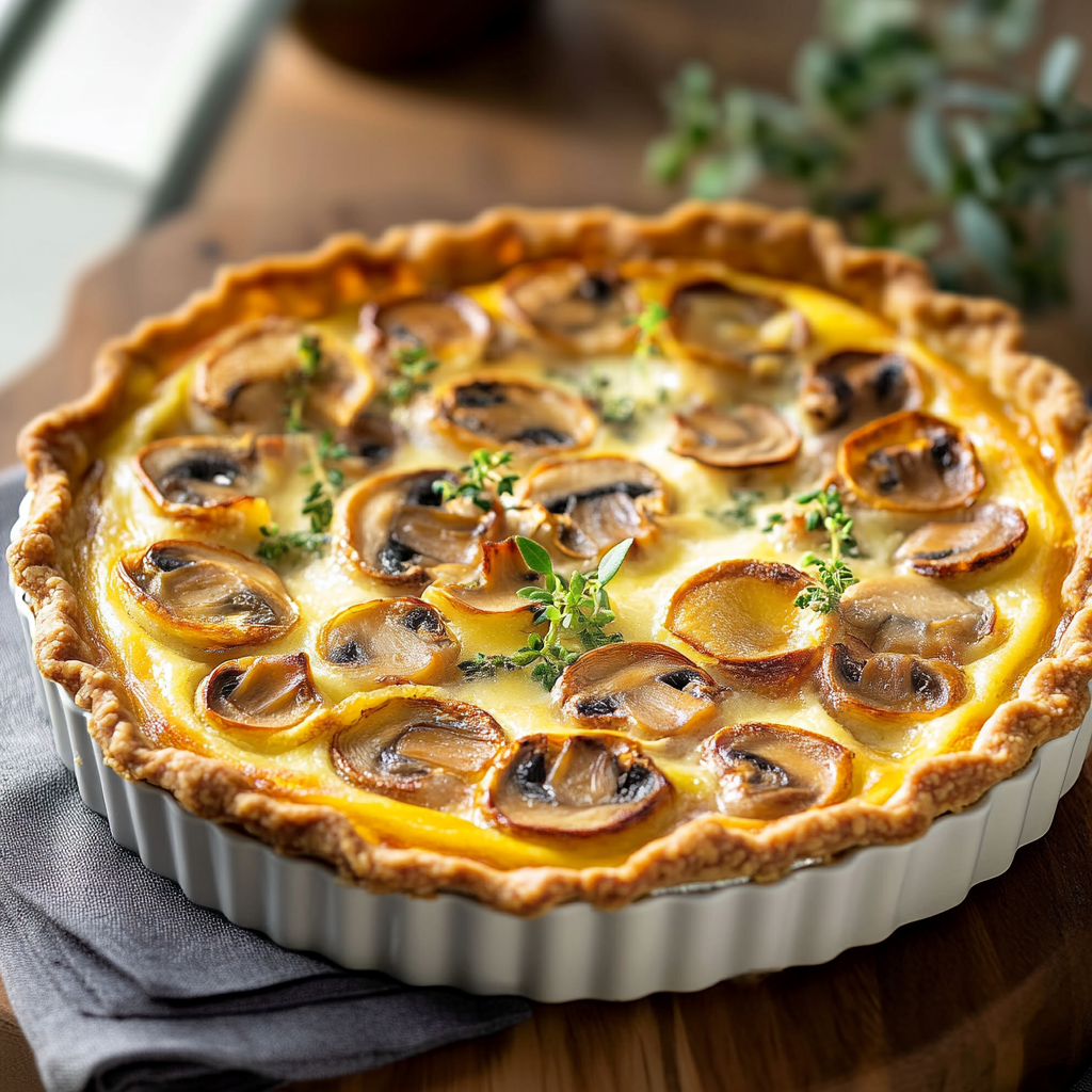Quiche Légère Poireaux & Champignons