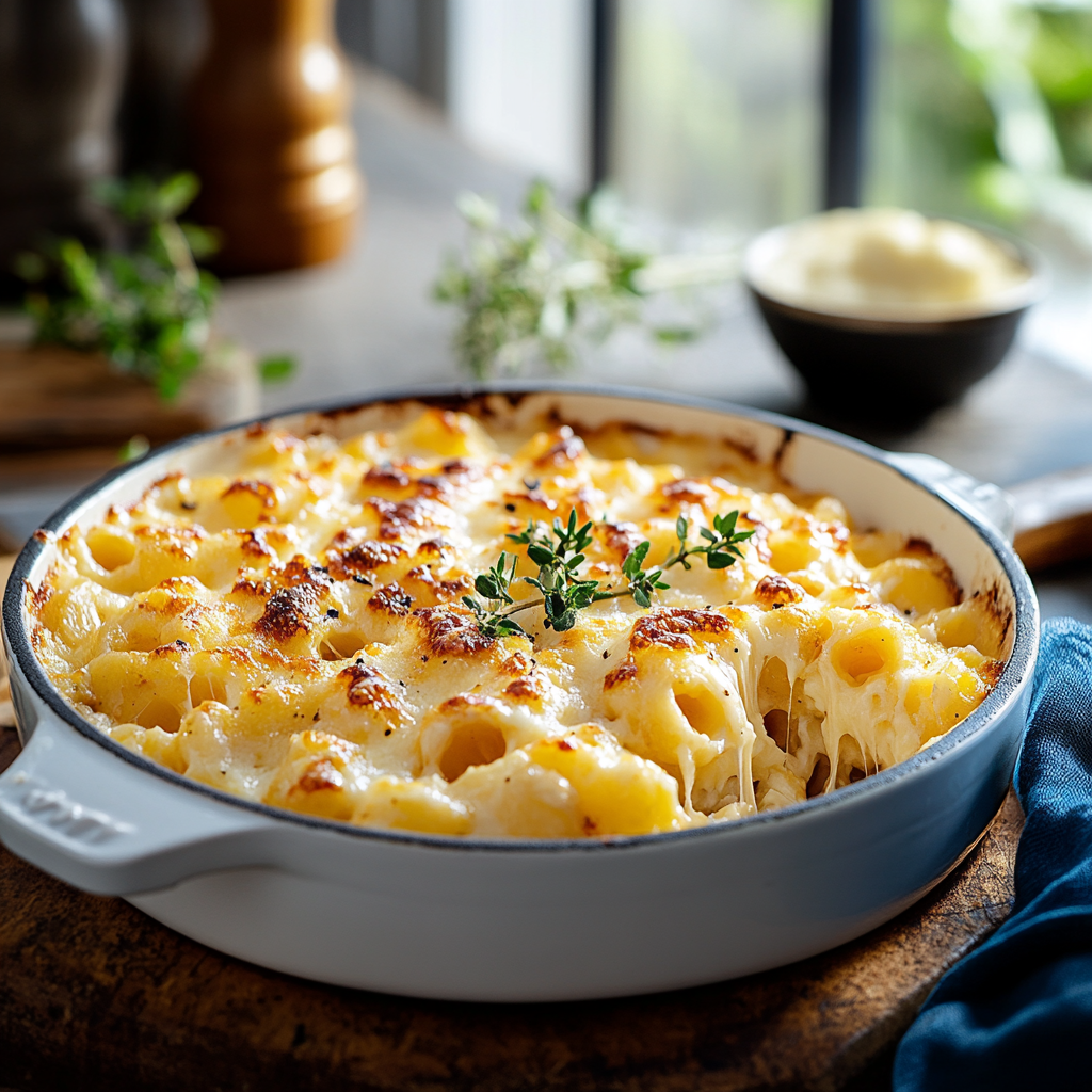 Gratin de Macaronis Crémeux