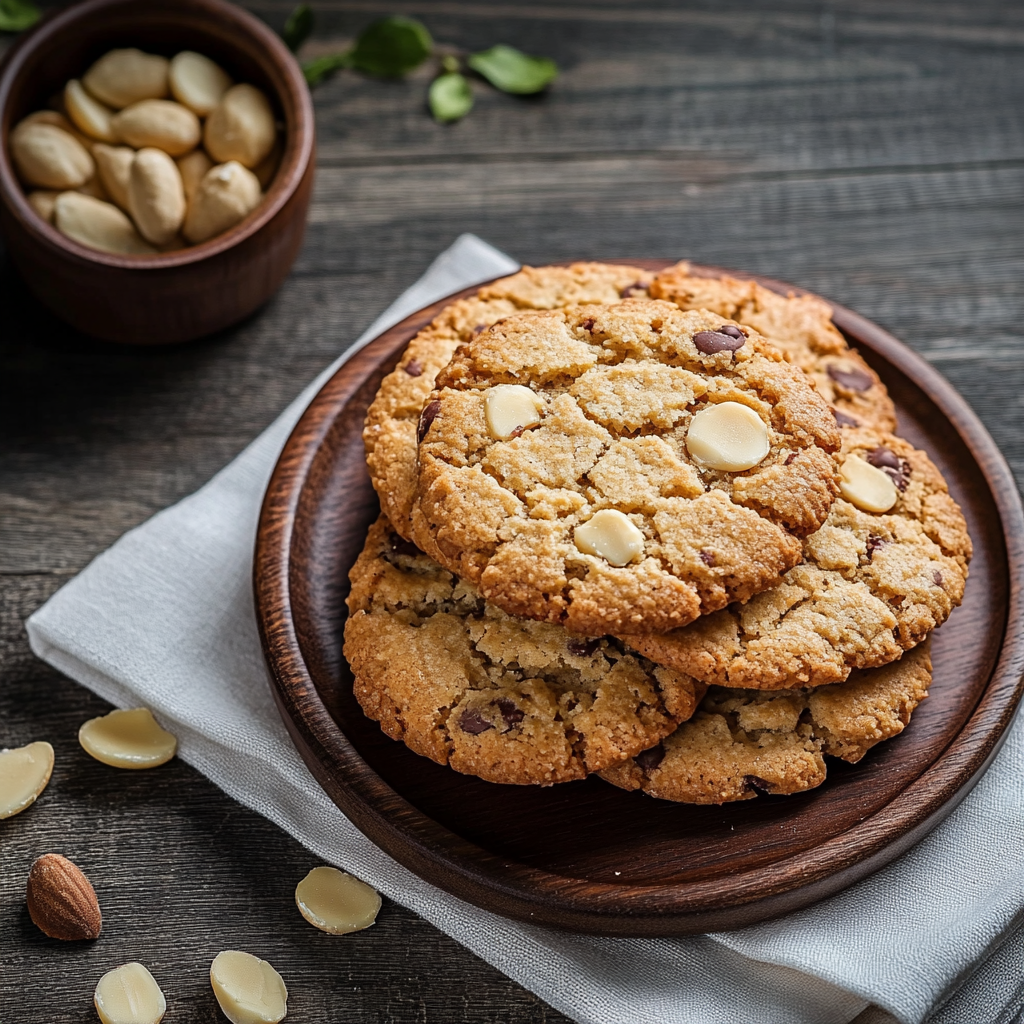 Biscuits aux Flocons d'Avoine et Amandes depuis recettemoderne