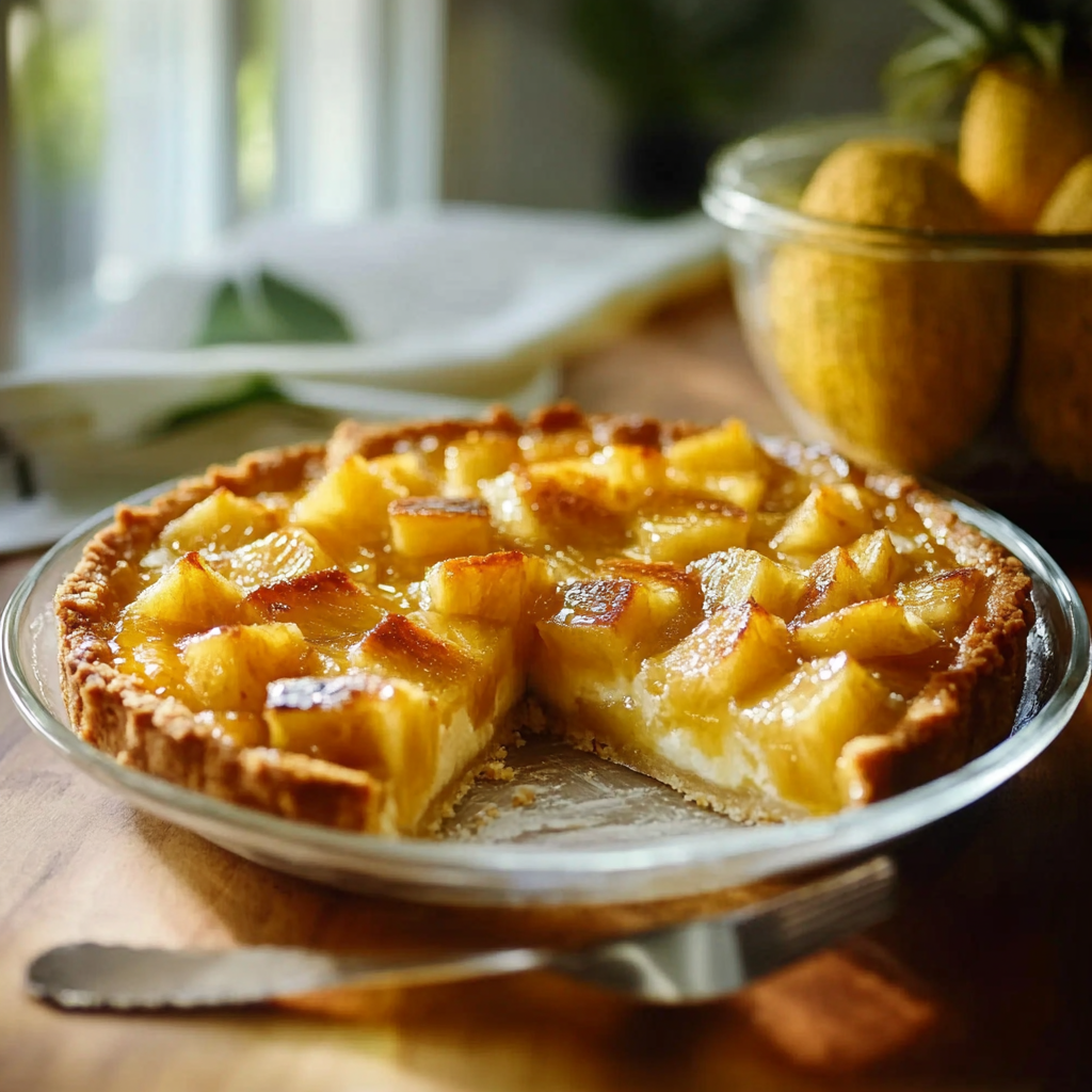 Tarte à l'Ananas Caramélisé : Dessert Exotique