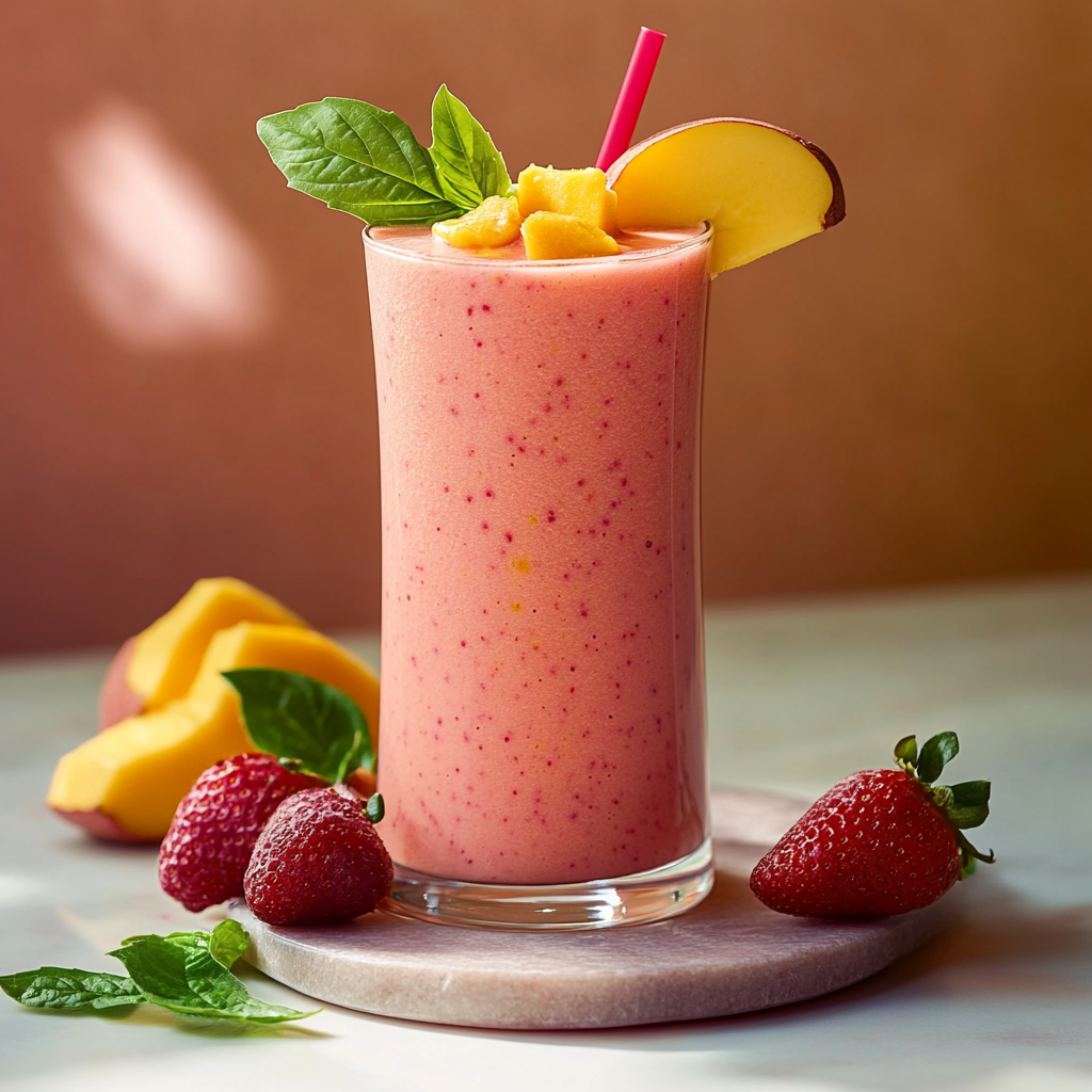 Smoothie Protéiné Fraise-Mangue