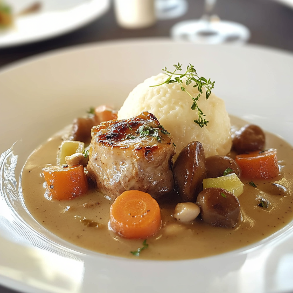 Blanquette de veau à l'ancienne depuis recettemoderne