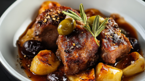Jarret de Veau aux Olives et Épices
