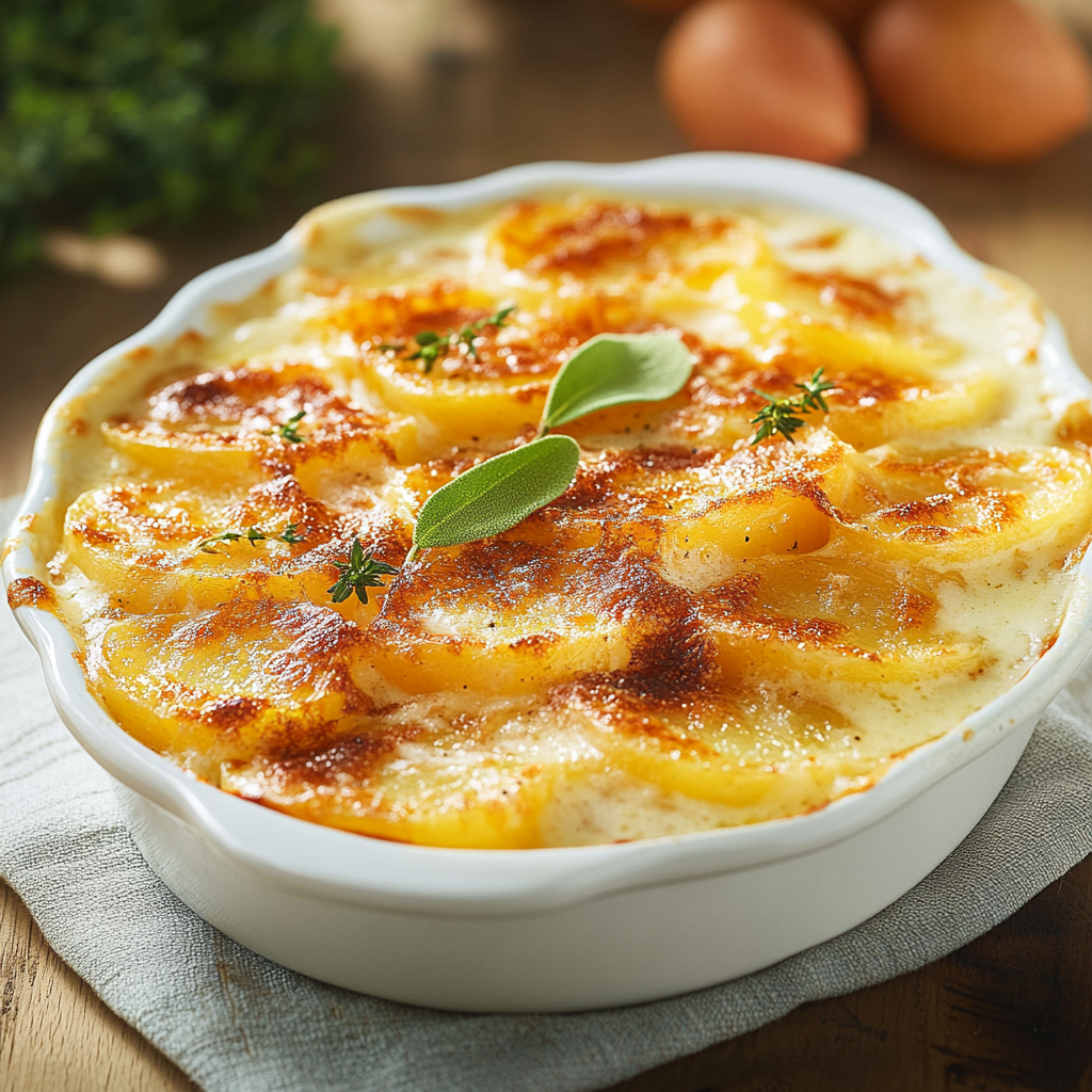 gratin de pommes de terre à la normande depuid recettemoderne