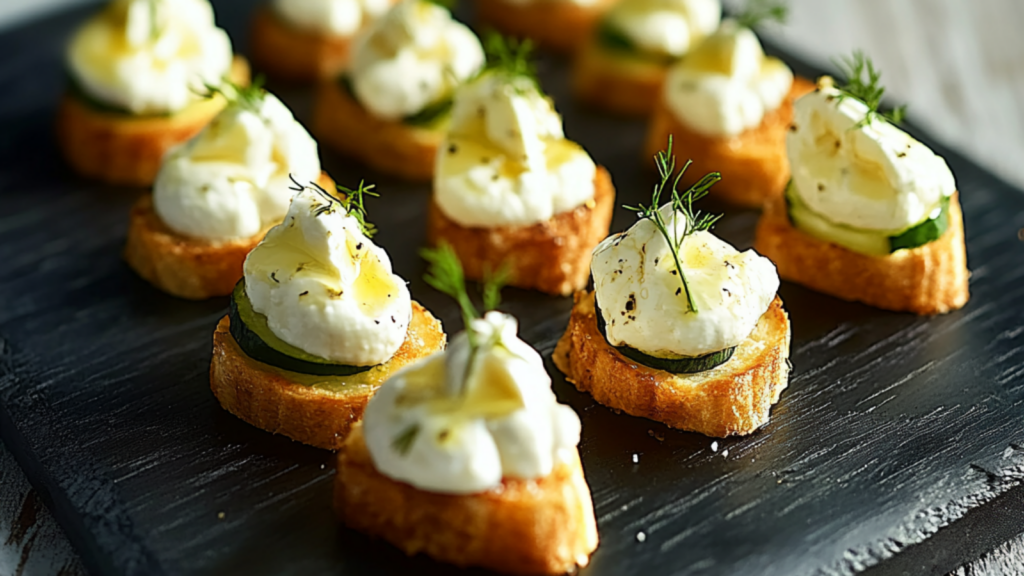 Bouchées Apéro Courgettes & Chèvre
