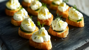 Bouchées Apéro Courgettes & Chèvre