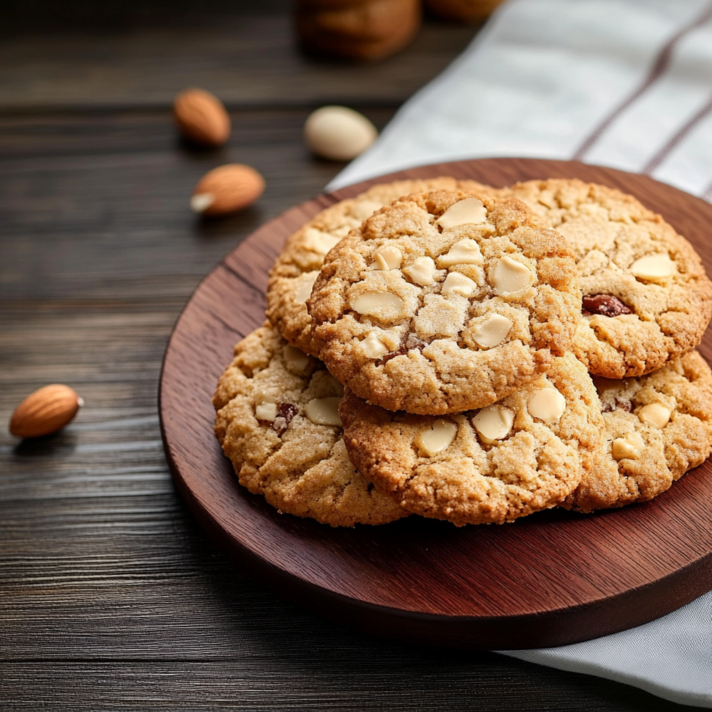 Biscuits aux Flocons d'Avoine et Amandes depuis recettemoderne