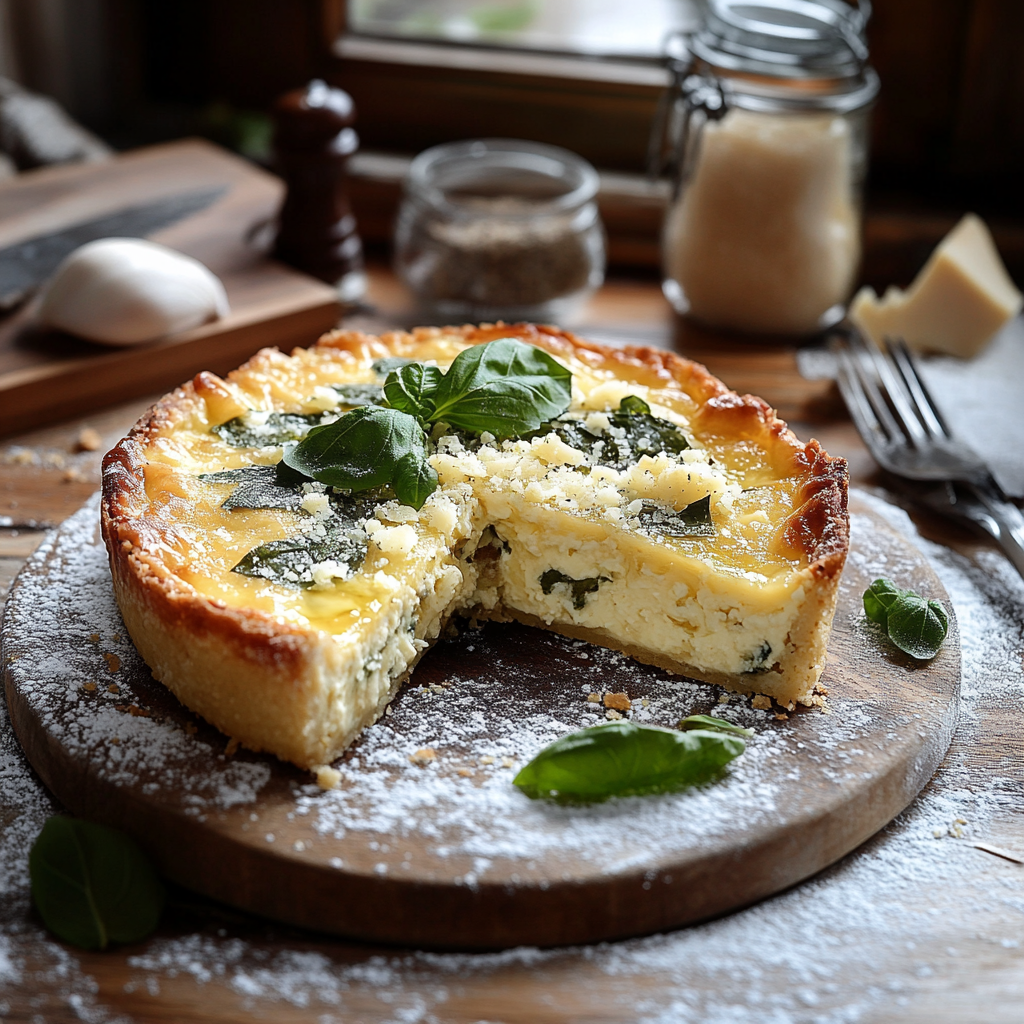TARTE ÉPINARDS RICOTTA au Parmesan depuis recettemoderne