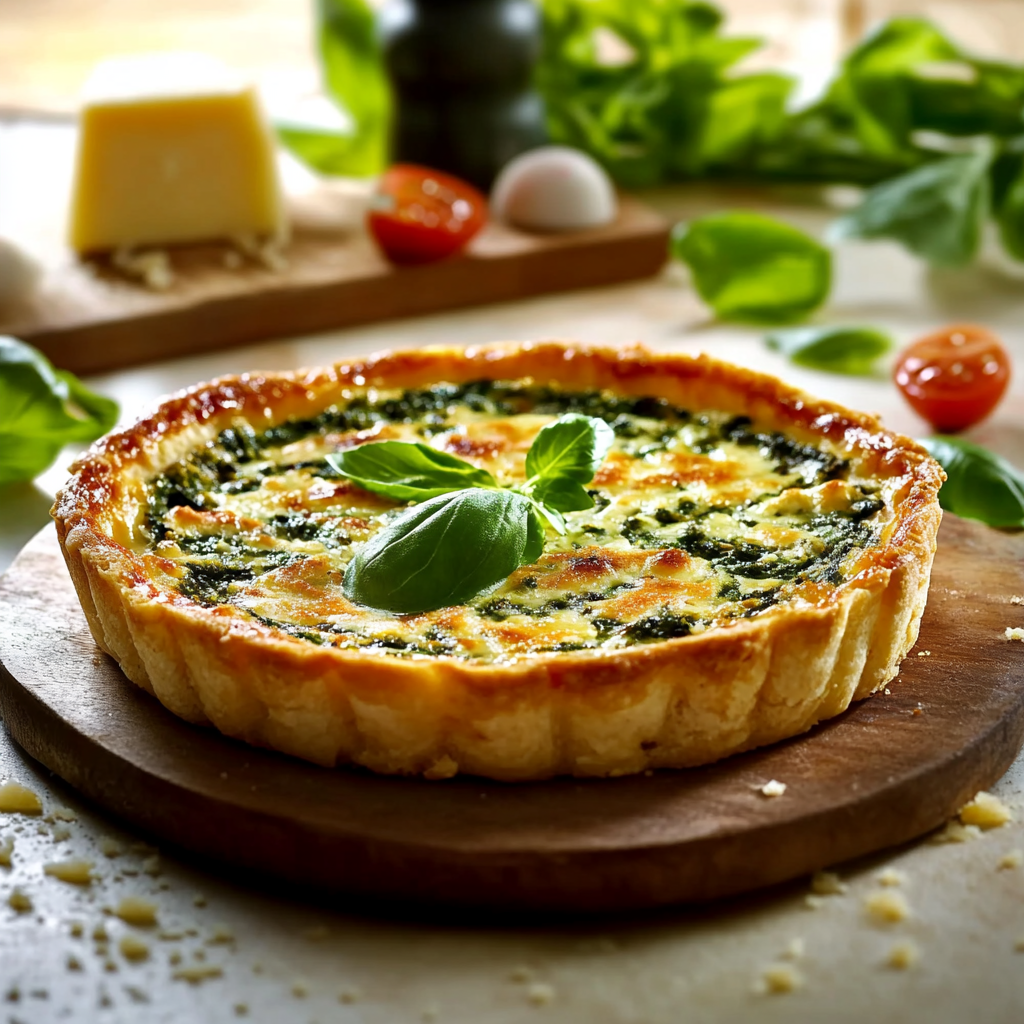 TARTE ÉPINARDS RICOTTA au Parmesan depuis recettemoderne