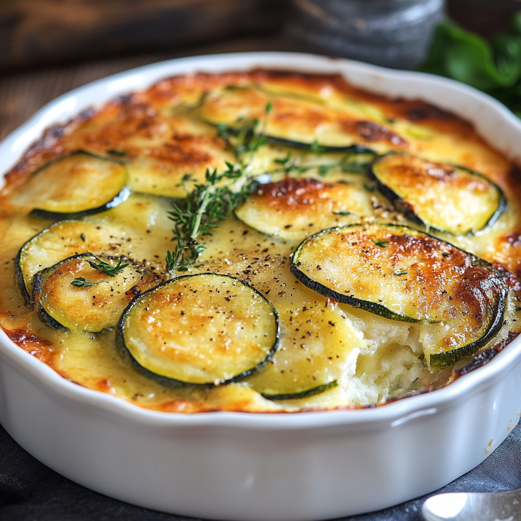 Gratin de Courgettes au Thon : Un Plat Léger et Savoureux