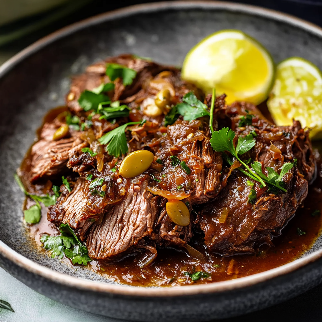 Effiloché de boeuf mijoté depuis recettemoderne
