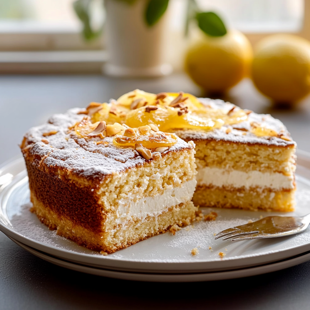 Gâteau à la Ricotta, Amande & Citron