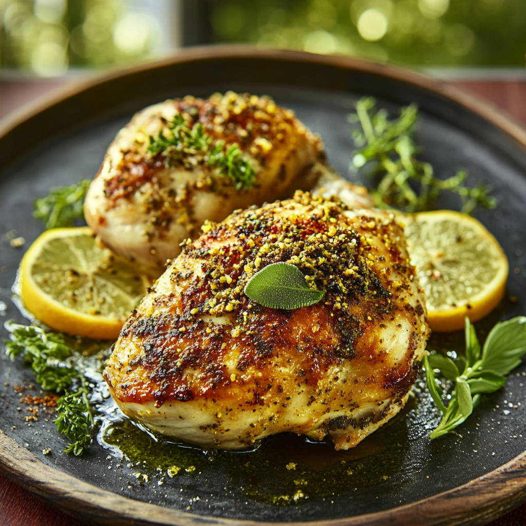 Poulet au Zaatar et citron depuis recettemoderne