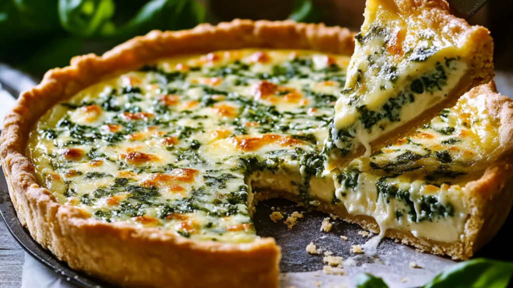 TARTE ÉPINARDS RICOTTA au Parmesan depuis recettemoderne