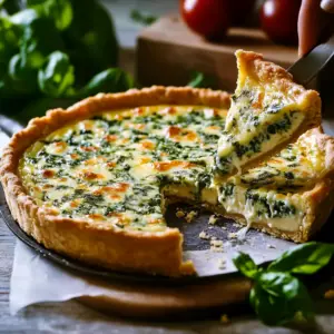 TARTE ÉPINARDS RICOTTA au Parmesan depuis recettemoderne