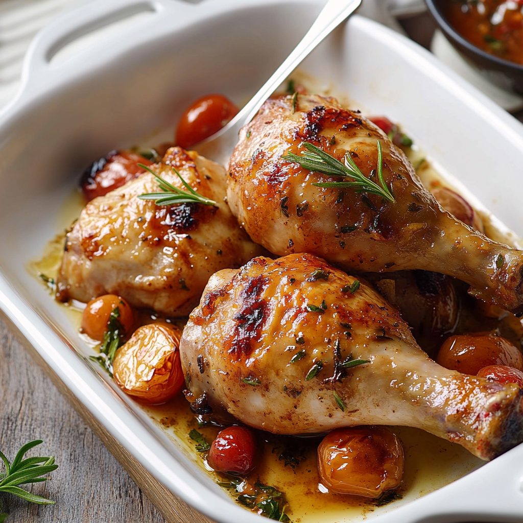 CUISSES DE POULET AU FOUR AVEC LA MARINADE depuis recettemoderne