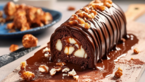 Bûche Caramel Chocolat Délicieuse