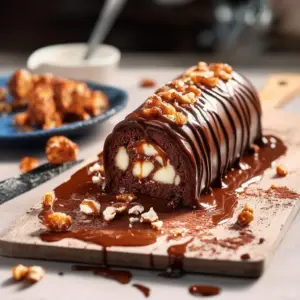 Bûche Caramel Chocolat Délicieuse