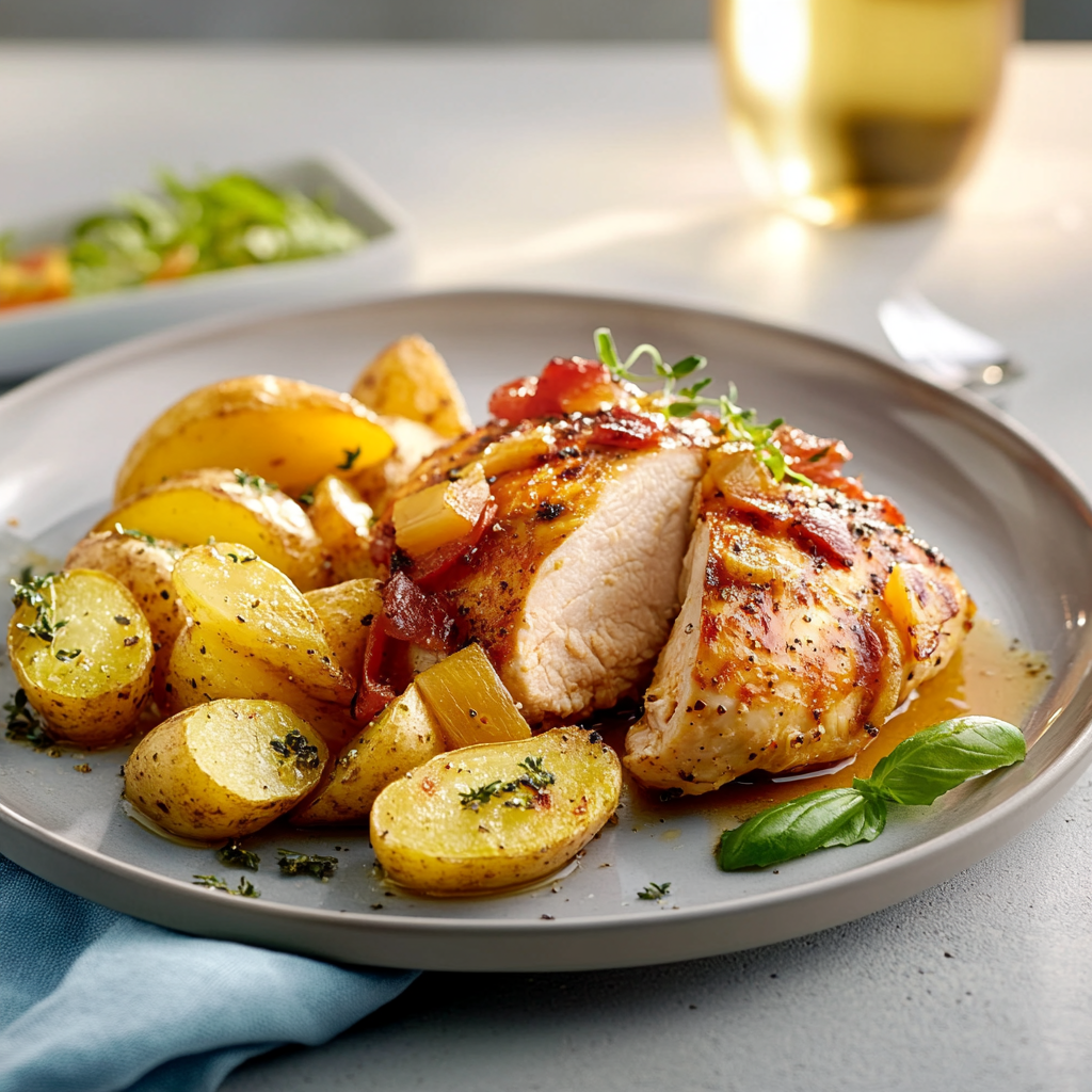 Poulet à l’Italienne et Pommes de Terre Rôties
