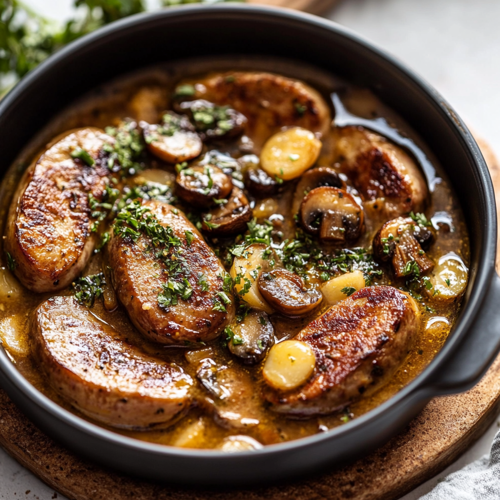 les Saucisses aux Champignons depuis recettemoderne