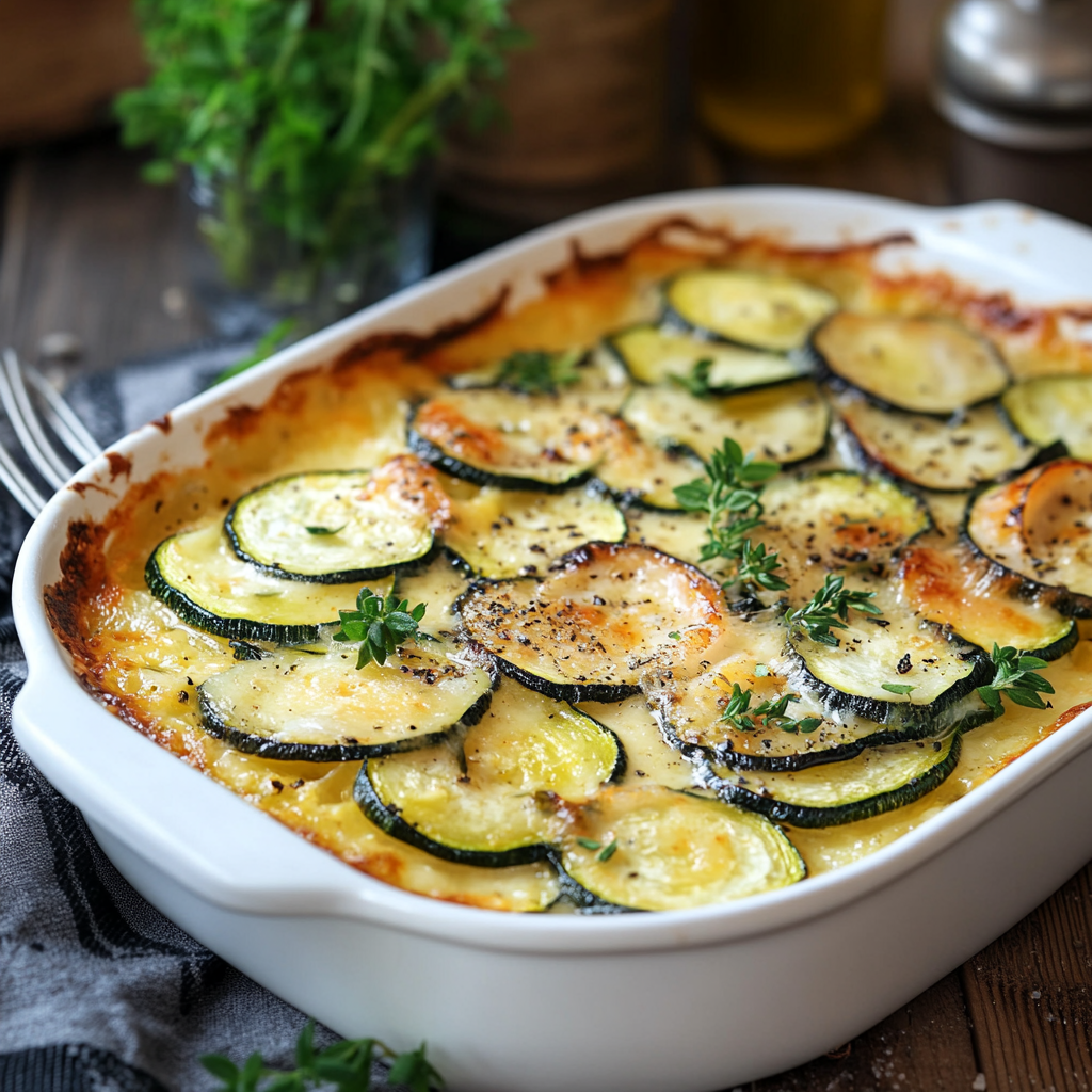 Gratin de Courgettes au Thon : Un Plat Léger et Savoureux