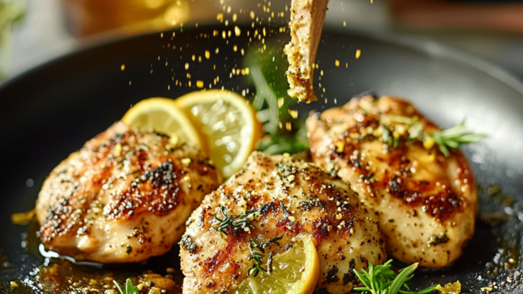 Poulet au Zaatar et citron depuis recettemoderne