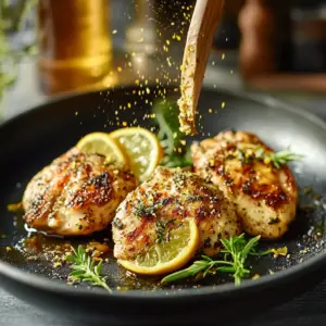 Poulet au Zaatar et citron depuis recettemoderne